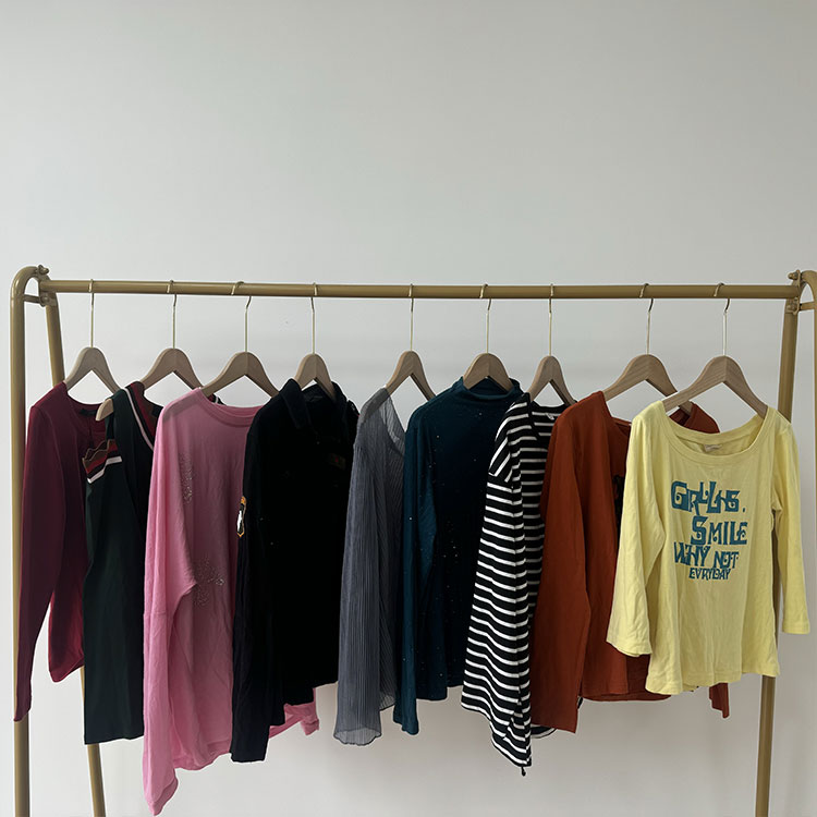 Gebruikt dames T-shirt met lange mouwen